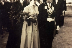 1955! König Paul Laarmanns mit seiner Königin Dora und seinem Gefolge Ferdinand und Dora Laarmanns sowie Theo und Maria Tebart!