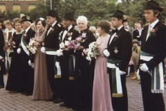1979! König Ludwig Hoogen mit seiner Königin Gertrud und seinem Gefolge Udo und Ingrid Tietz, Heinz und Erika van Bracht sowie Franz und Tilde Kalscheur!