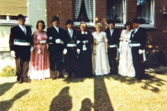 1981! König Edmund Rimatzki mit seiner Königin Lisbeth und seinem Gefolge v. L. Karl und Anni Pesch, Günter und Margret Paßgang sowie Erwin und Käthe Willemsen!
